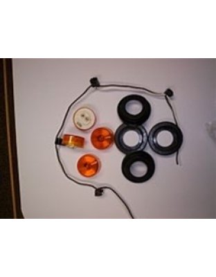 Air cleaner Amber LED light kit with grommets and harness  Part Number: AC12-2A