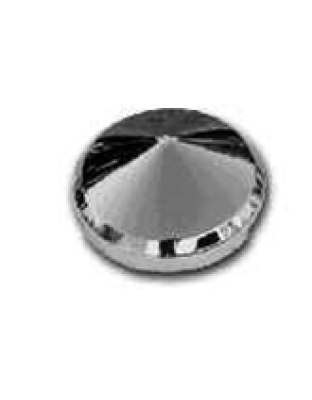 Cone front chrome axle cover universal 6 notch Part Number: E1132