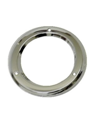 4&quot; Round Chrome Plastic Light Bezel For Stop/Turn/Tail- Made In USA Part Number: LB4