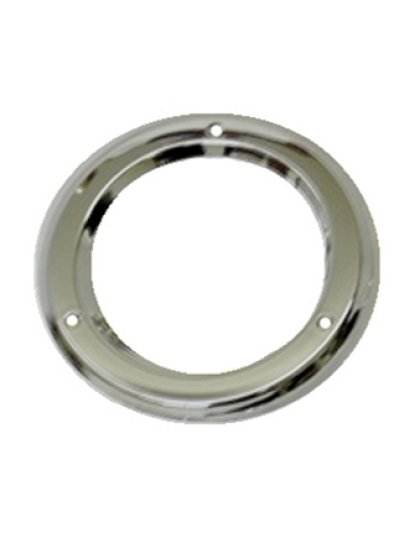 4&quot; Round Chrome Plastic Light Bezel For Stop/Turn/Tail- Made In USA Part Number: LB4