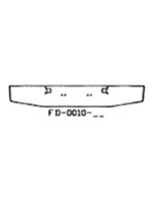 Bumper Kenworth 900 a standard w/tow pin holes Part Number: FD-0010-02