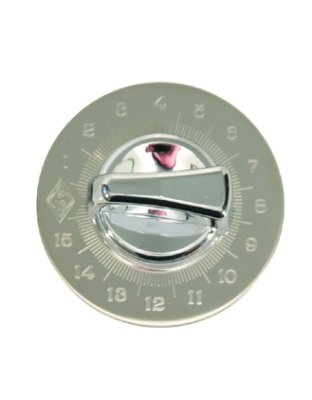 Kenworth chrome knob &amp; plate - engine timer shutdown - adjustable Part Number: Kp126yc