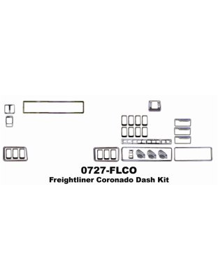 Columbia &amp; Coranado full cover dash kit Part Number: 0727-FLCO