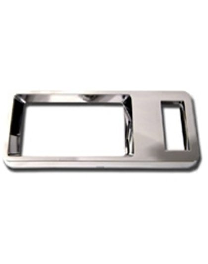 Kenworth 1982-2001 chrome vent cover - vertical side defrost louver dash Part Number: Kp102c