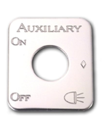 Stainless Steel Auxiliary Lights Switch Plate | Part Number: Ke701al