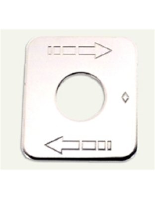 Kenworth switch plate (arrows) top-right, bottom-left Part Number: Ke701aro2