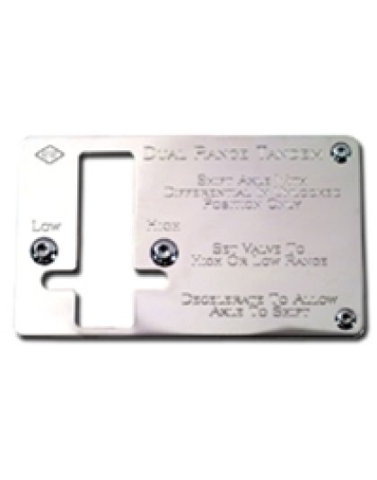 Kenworth switch plate dual range tandem Part Number: Ka857drt