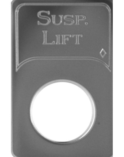 Kenworth switch plate indicator lights - suspension lift Part Number: Ke702spl