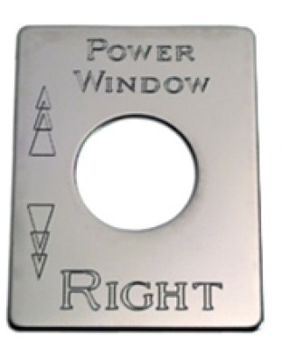 Kenworth switch plate power air operated window right Part Number: Ka20wr