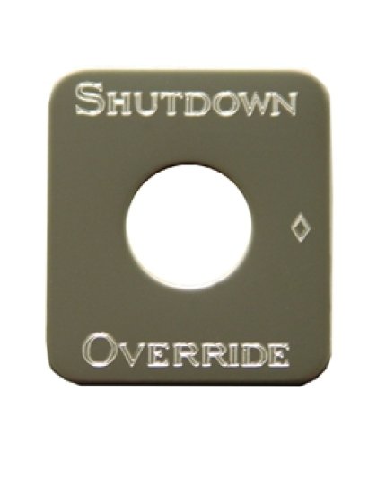 Kenworth switch plate shutdown override Part Number: Ke701so