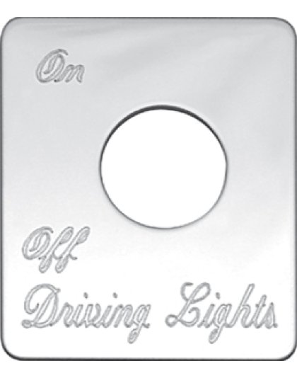 Peterbilt 359 - 370 switch plate driving lights Part Number: Pe-26drv