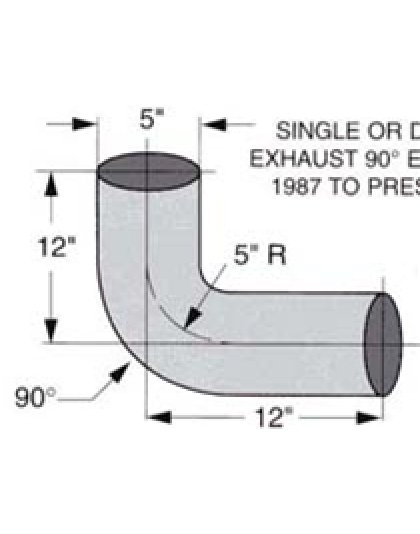 Freightliner Standard 90* Elbow 1987 | Part Number: 14FL-6015CP