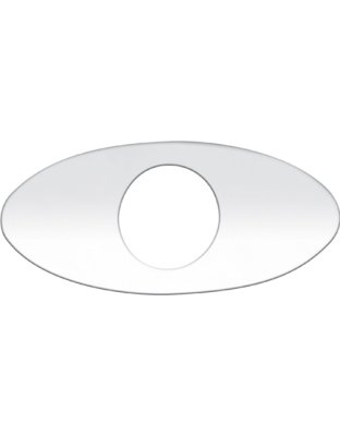 Peterbilt keyhole protector plain oval per pair Part Number: PT91X