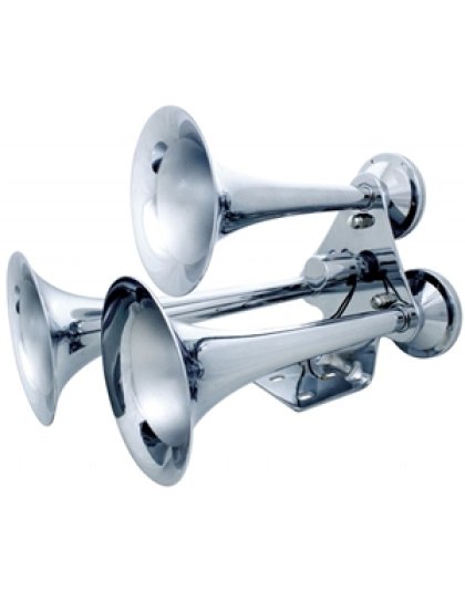 Chrome 3 Trumpet Competition Series Train Horn | Part Number: 46151