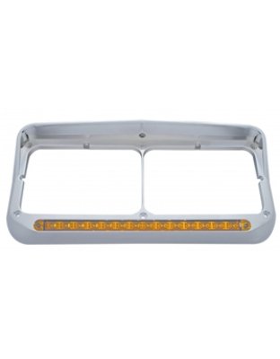 Sequential LED Dual Headlight Bezel w/ Visor Part Number: 32500