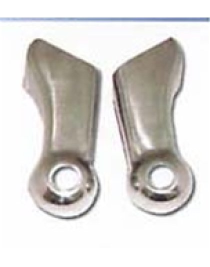 Polished cast aluminum standard headlight bracket/pair Part Number: 99100