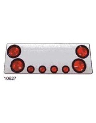 12&quot;x34&quot; rear center Light panel w/4 4&quot; round lights 4 2&quot; round lights Part Number: 10627