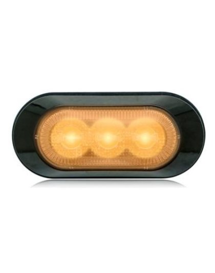 3 LED Amber Clear Strobe Surface Mount Part Number: M20383YCL