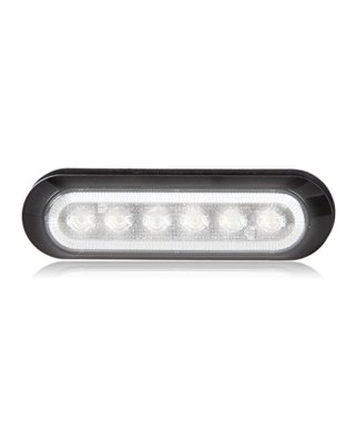 White Clear Thin Profile LED Warning Lights Part Number: M20386WCL