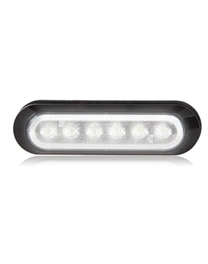 White Clear Thin Profile LED Warning Lights Part Number: M20386WCL