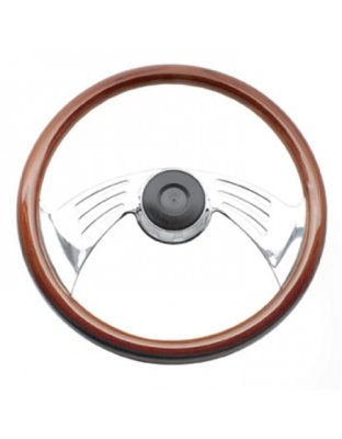 Peterbilt 4/98   and kenworth 18&quot; imported wood wing steering wheel fits 5/98 newer pete Part Number: WP-SWPB9801.2W