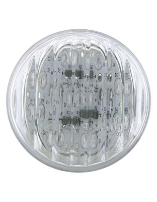 9 LED 2&quot; Round Light (Clearance/Marker) - Amber LED/Clear Lens | Part Number: 38362B