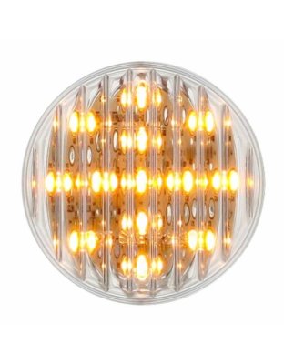 13 LED 2-1/2&quot; Round Light (Clearance/Marker) - Amber LED/Clear Lens | Part Number: 38364B