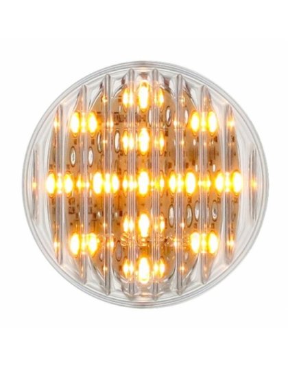 13 LED 2-1/2&quot; Round Light (Clearance/Marker) - Amber LED/Clear Lens | Part Number: 38364B