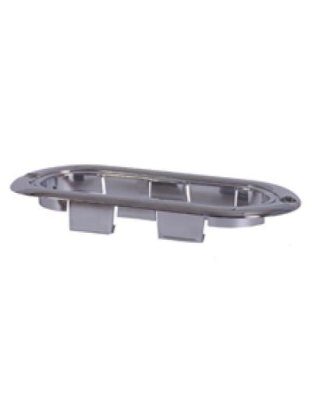 Oval Snap-On Stainless Steel Security Flange Mount |  Part Number: M63254