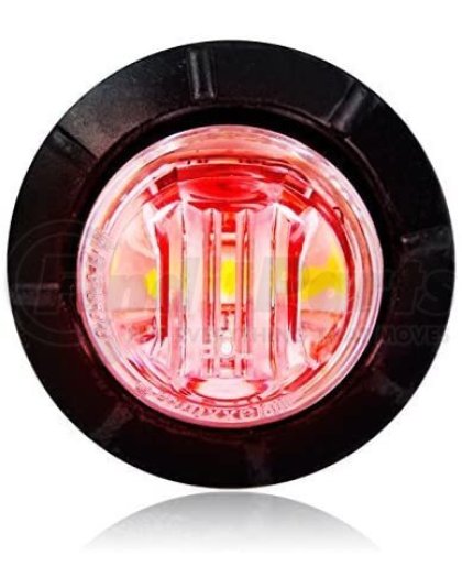 3/4&quot; Red with Clear Lens Clearance Marker Light | Part Number: M09300RCL