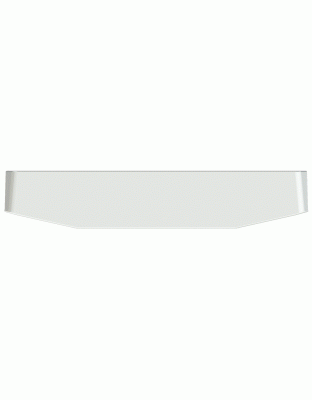 Peterbilt 379 18&quot; Tapered Roll End Universal Mount Bumper | 	Part Number: HC-XXXX-03-UST