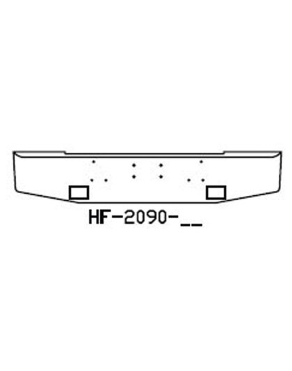 Peterbilt 87  16&quot; Taper Logger Bumper | Part Number: HF-2090-02