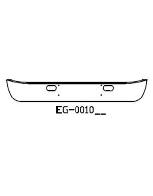 International 10&quot; Factory Style Chrome Bumper | Part Number: EG-0010-24	