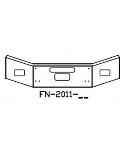 Kenworth W9 12&quot; Tapered Bumper | Part Number: FN-2011-26