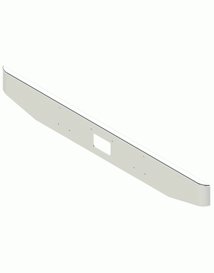 Peterbilt 379 12&quot; Tapered Rolled End Bumper | Part Number: HC-0010-01