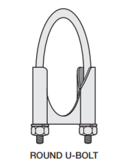 5&quot; Round U-Bolt Clamp| Part Number: 47G-500