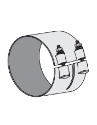 8&quot; Chrome double Wide Stack Clamp| Part Number: 50BJ-800SCP