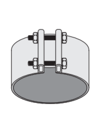 5&quot; Flat Stainless Steel Strap Tru-Seal Clamp | Part Number: 50TS-500