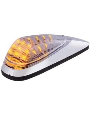 Truck Cab Light - 19 Amber Led Grakon 2000 Style Cab Light Kit - Clear Lens | Part Number: 30676