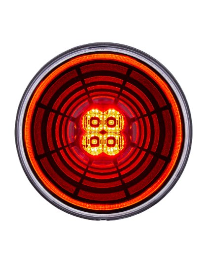 4&quot; Round Abyuss Light Stop-Turn-Tail Red LED/Clear Lens | Part Number: 36566