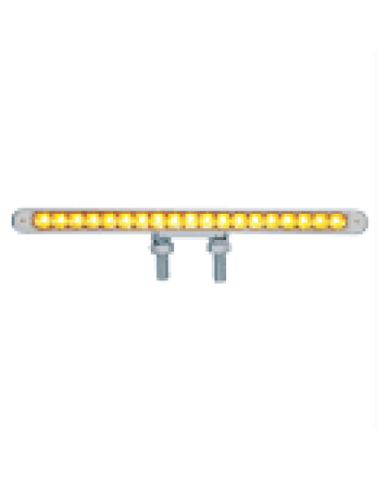 LED Reflector Double Face Light Bar (Amber &amp; Red LED/Clear Lens) | Part Number: 37945