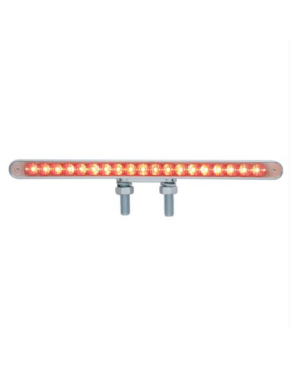 LED Reflector Double Face Light Bar (Amber &amp; Red LED/Clear Lens) | Part Number: 37945