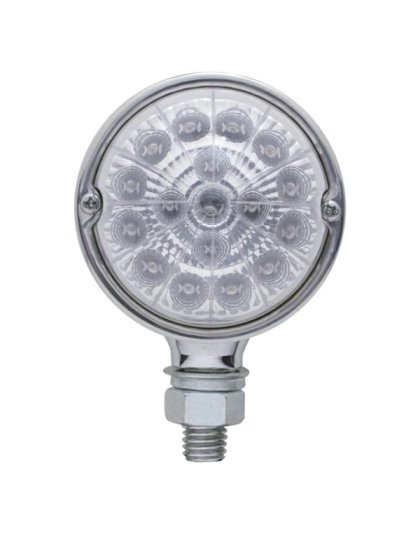 LED Dual Function Reflector Single Face Light - Amber LED/Clear Lens| Part Number: 39549