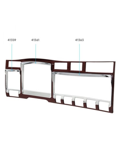 Right Gauge Dash Panel Trim For 2006  Kenworth | Part Number: 41363