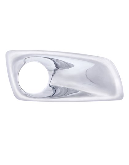 Chrome Plastic Fog Light Cover With Light Opening For 2007-2017 Kenworth T660 - Passenger | Part Number: 41528