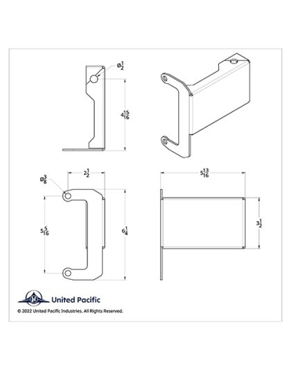 Light &amp; CB Antenna Bracket For 2008-2017 Freightliner Cascadia - Passenger | Part Number: 42375