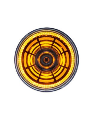 2&quot; Round Abyss Light (Clearance/Marker) - Amber LED/Clear Lens | Part Number: 36576