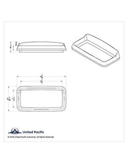 Center Dash Instrument Bezel With Visor For 2006  Peterbilt | Part Number: 41236