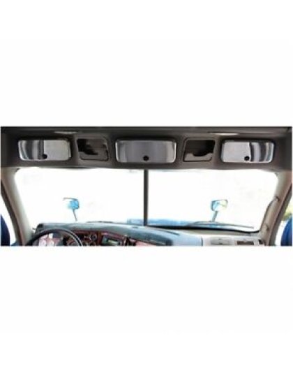  Chrome Plastic Upper Side Storage Door Cover For 2007-2018 Freightliner Cascadia | Part Number: 42344