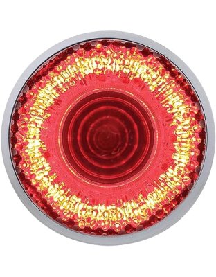  2&quot; Round Mirage Light (Clearance/Marker) - Red LED/Clear Lens | Part Number: 36527